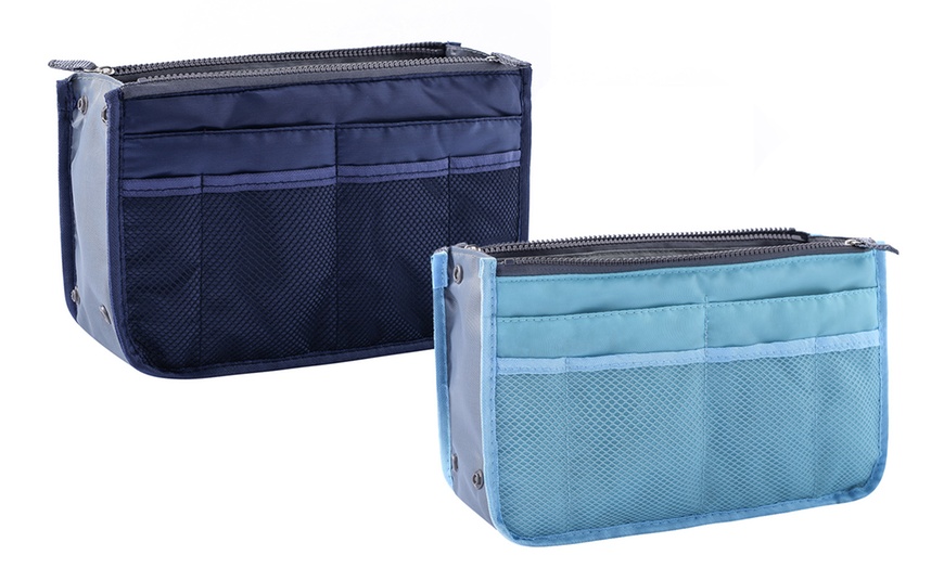 Image 9: 1 o 2 organizadores para bolso con múltiples compartimentos