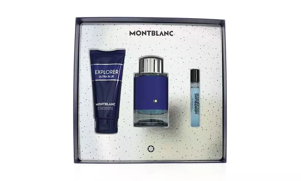 Montblanc Explorer, Explorer Platinum, or Explorer Ultra Blue 3 Piece Gift Sets