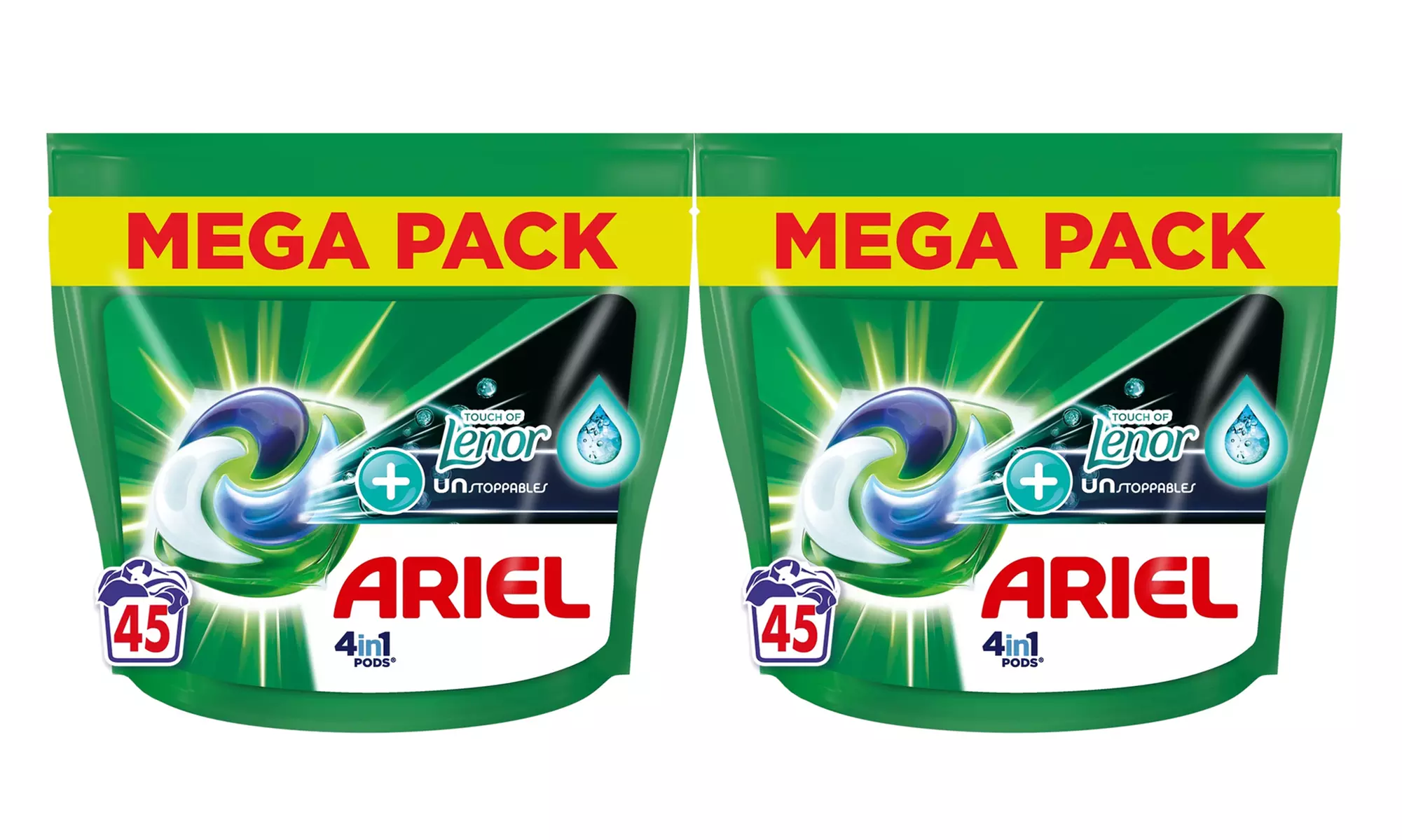 Bis zu 180 Ariel All-in-One Pods Ultra/Touch of Lenor (bis 0,52€/Pod)