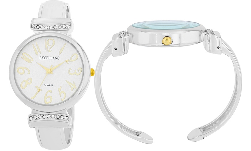 Image 22: Montre pour femme avec bracelet jonc Excellanc