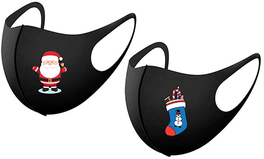 Image 2: Kids' Christmas Face Mask