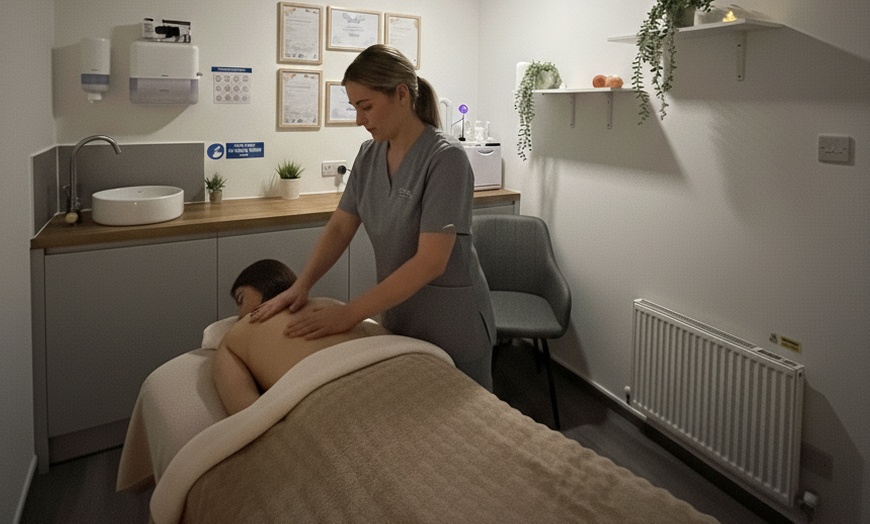 Image 1: 30 or 60-Minute Massage: Choice of Deep Tissue, Swedish, or Hot Stone