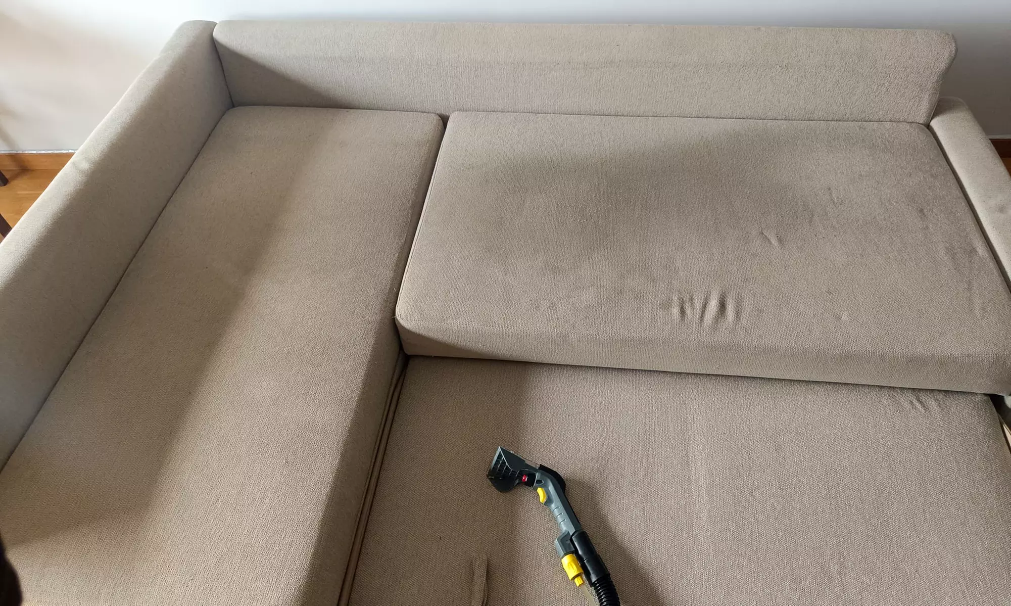 Limpieza sofá 2 o 3 módulos  con chaise longue