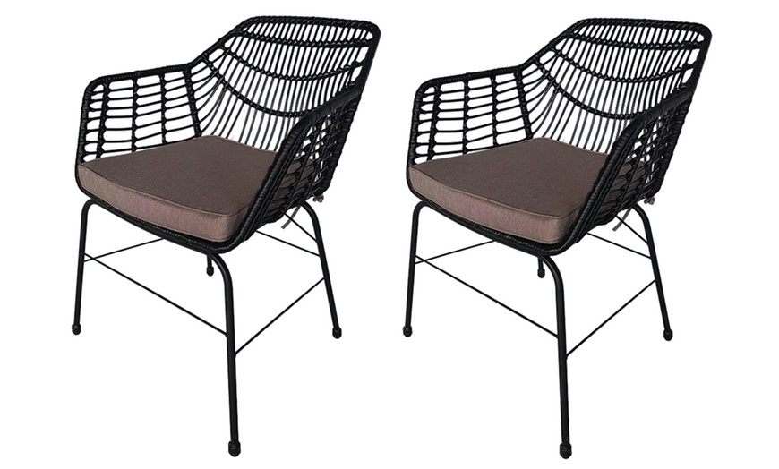 Image 4: Home Deluxe Gartenstühle TARA im 2er bis 10er-Set inkl. Sitzkissen