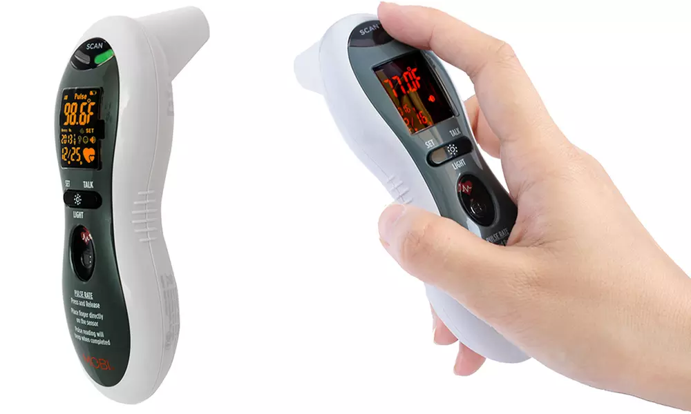 MOBI 70203 DualScan Ultra Pulse Digital Thermometer with Pulse Rate Monitor - Primary Image