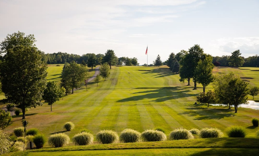 Image 1: Enjoy Golfing at Scenic Course: 18 Holes of Golf with Cart 