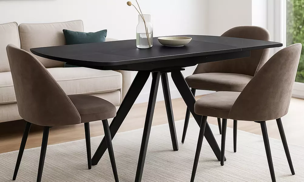 Tavolo allungabile rotante Bakaji