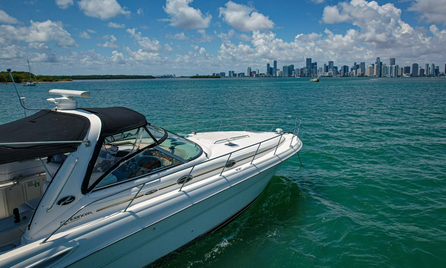Image 3: Miami Boat Charter w/ 5 or 7 Hours for Price of 4 or 6 Up to 13 People