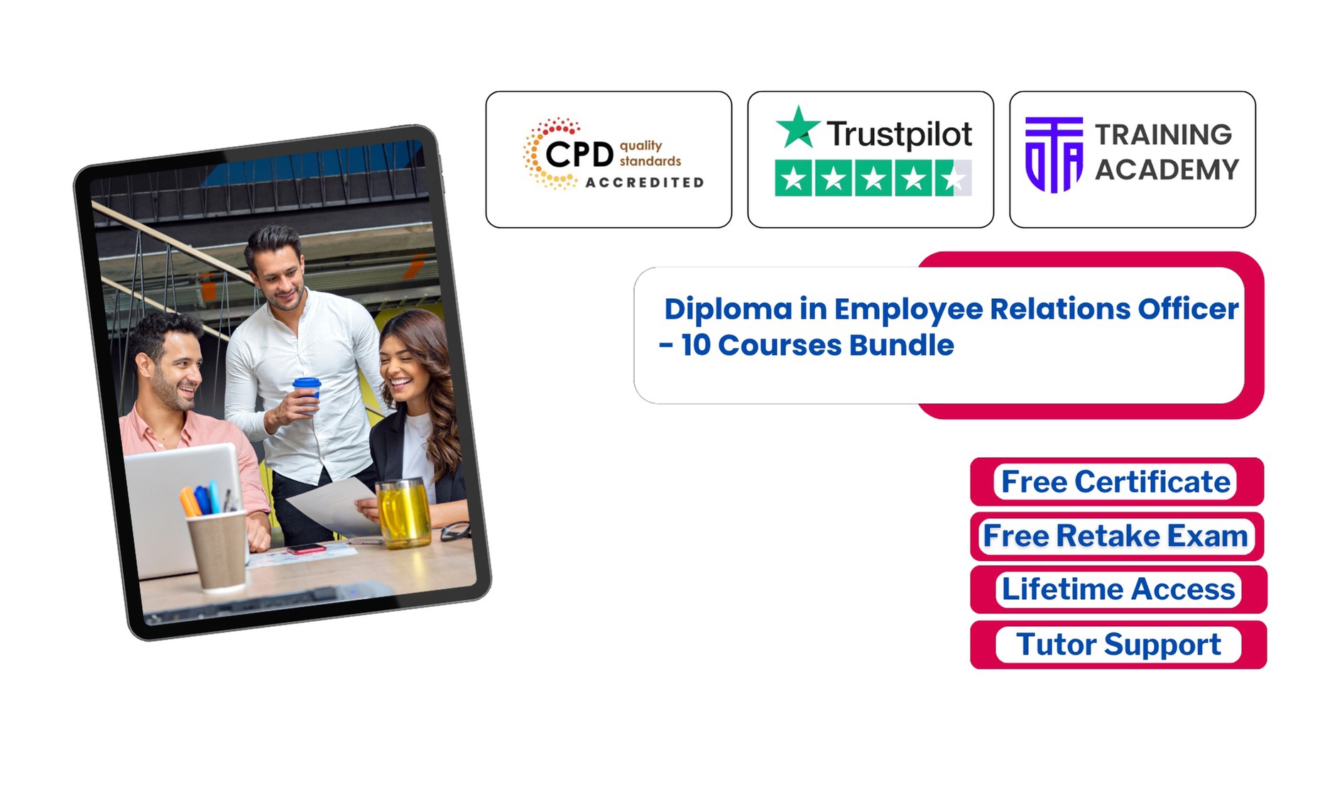 Diploma in Employee Relations Officer / Membership to 2000+ Courses