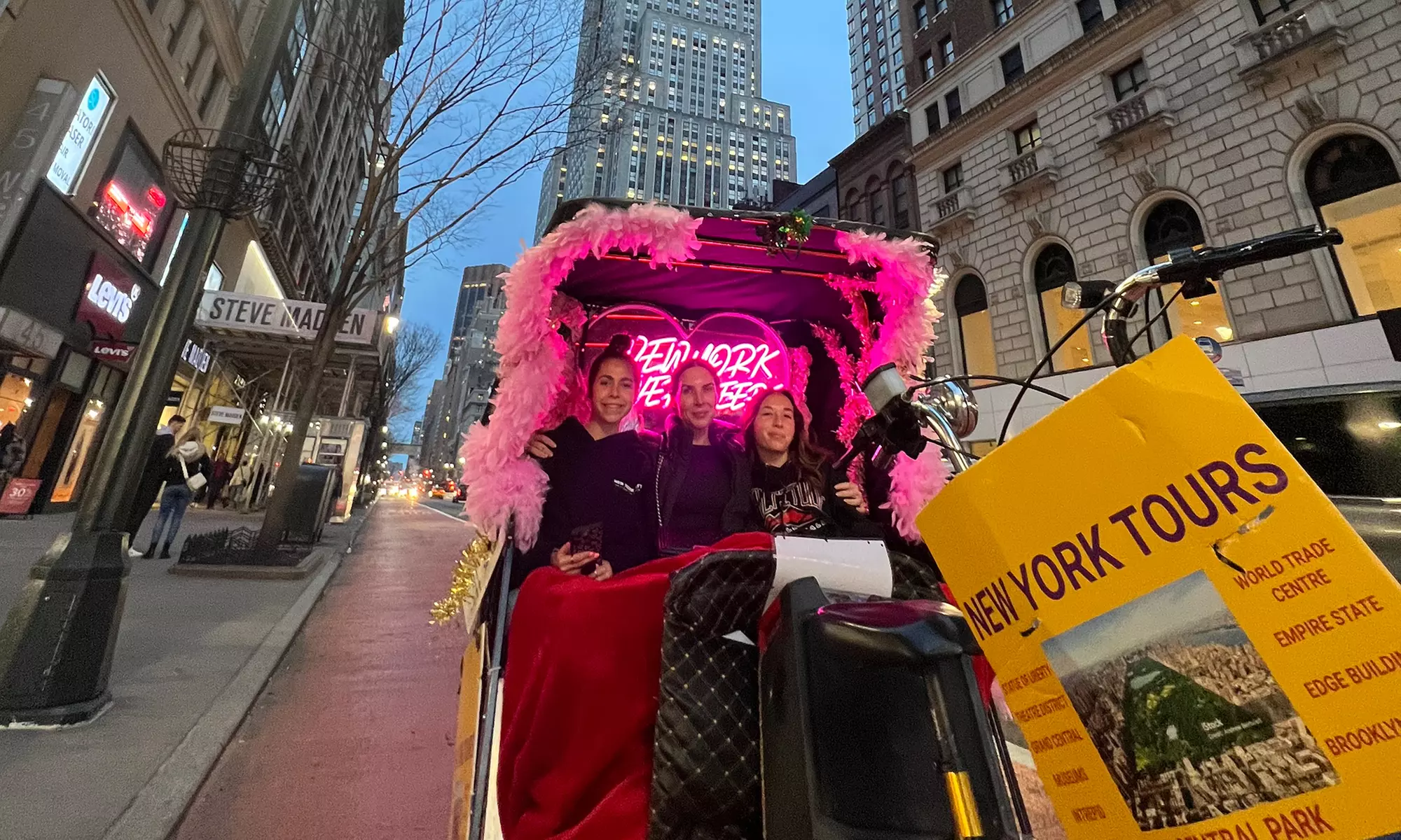 90 Minute, One or 2 Hour Pedicab Tour for One, Two or Three People