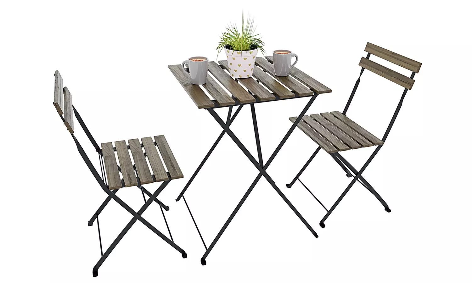 Set bistrot Hanoi con 1 tavolino e 2 sedie