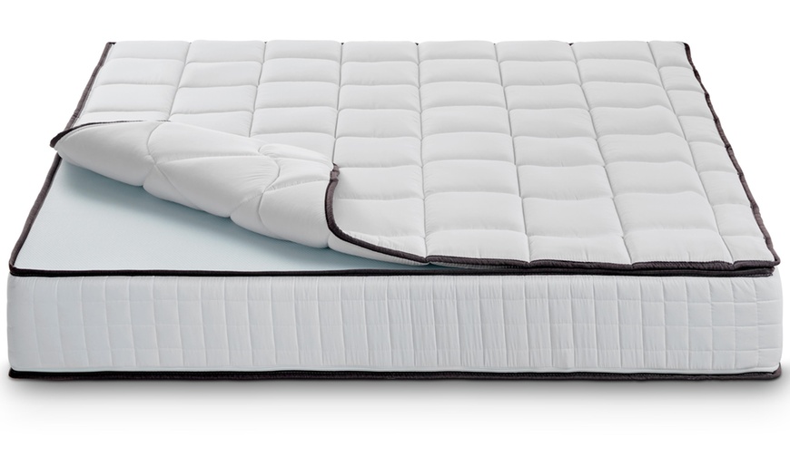 Image 7: Matras met orthopedische memoryfoam-topper en afneembare hoes