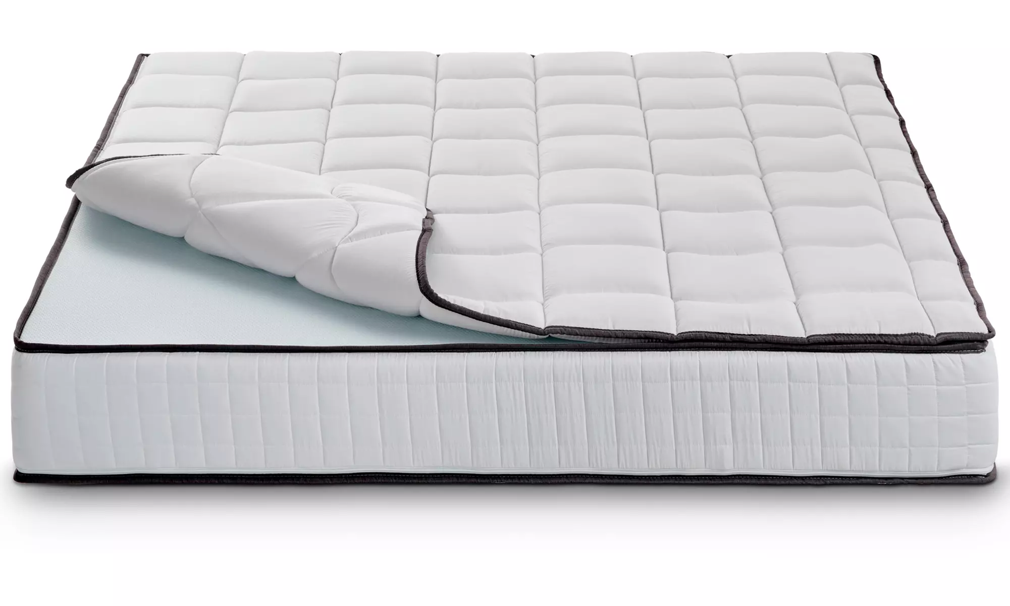 Matras met orthopedische memoryfoam-topper en afneembare hoes