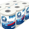 Image 2: Paquete de 6 rollos de papel biodegradables de White Bear