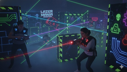For Two: Two Games of Laser Tag - Lazer Mania Bradford