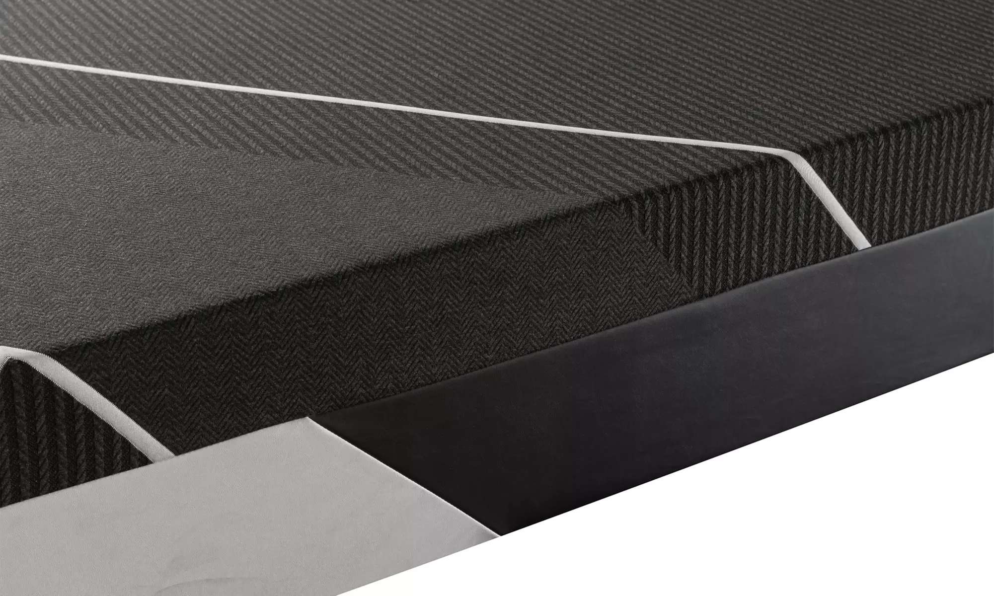 Matelas Sampur hybride mémoire de forme gel et ressorts ensachés