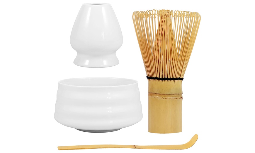 Image 3: Four-Piece Traditional Japanese Matcha Tea Set