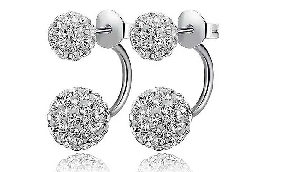 1 ou 2 paires de boucles d'oreilles double boules - Primary Image