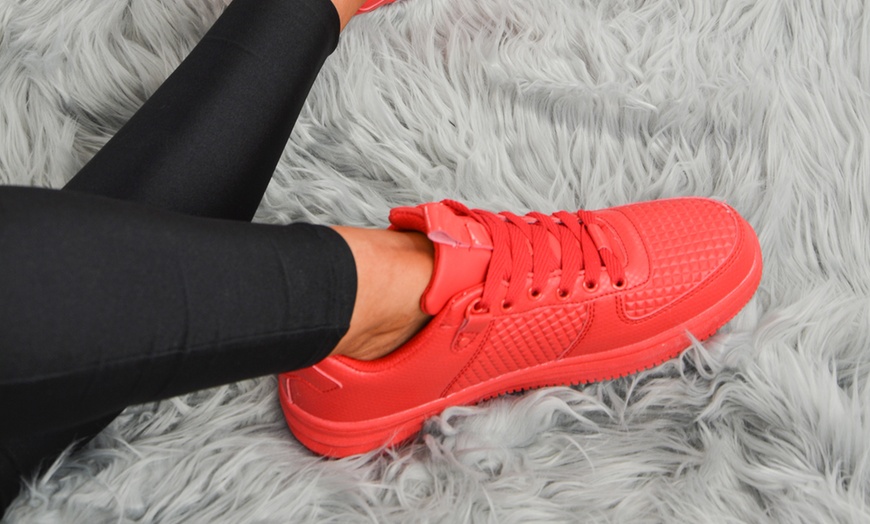 Image 18: Women's Lace-Up Sneakers