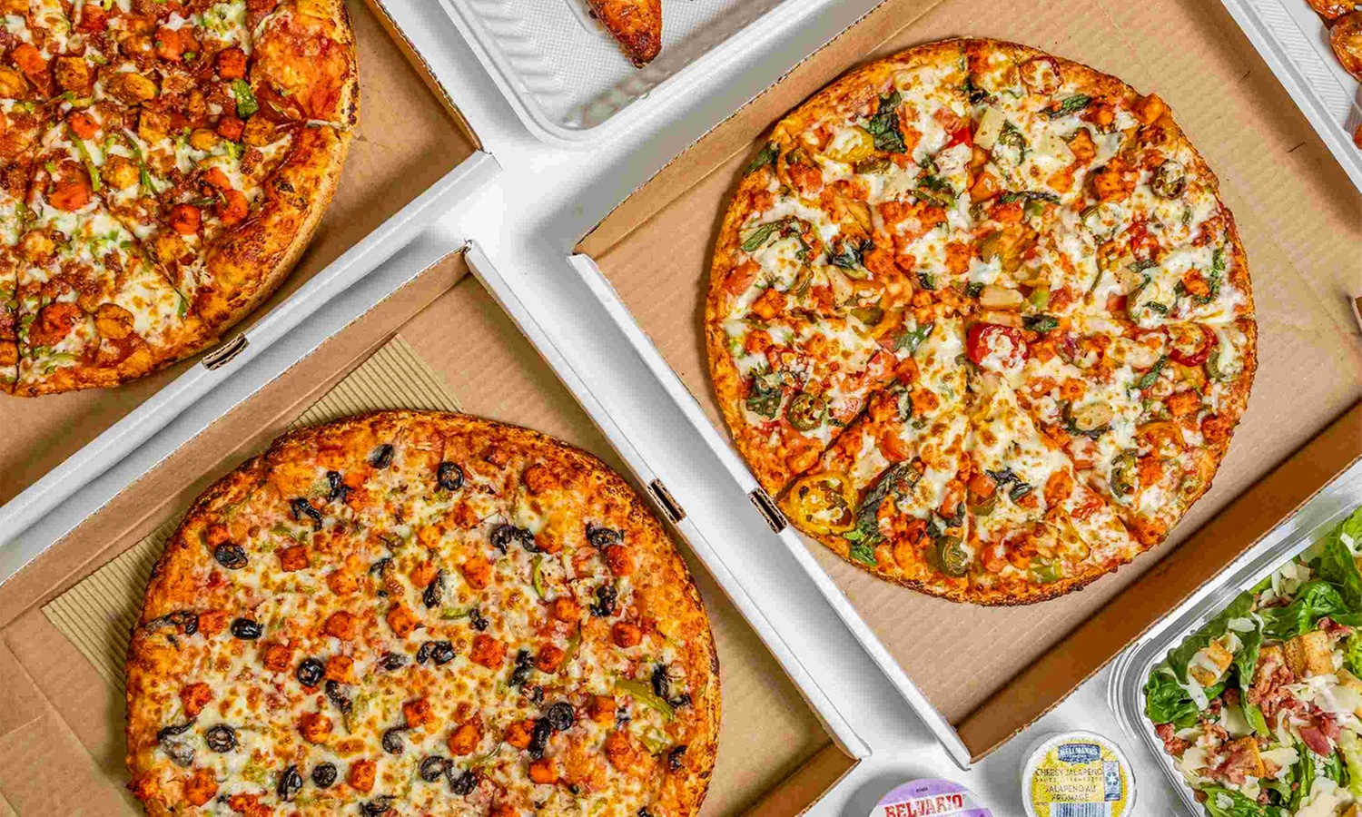 C$20, C$40 or C$60 to Spend on Food & Drinks or Custom Large Pizza