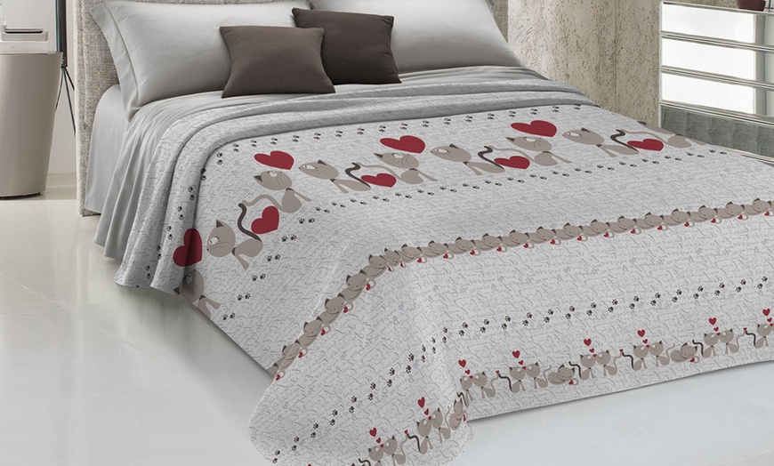 Image 1: Copriletto 100% cotone Made in Italy