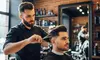 Choose One or Two Men's Haircuts, Shampoo, Straight Razor Shave, with Optional Scalp Treatment (Up to 55% Off)