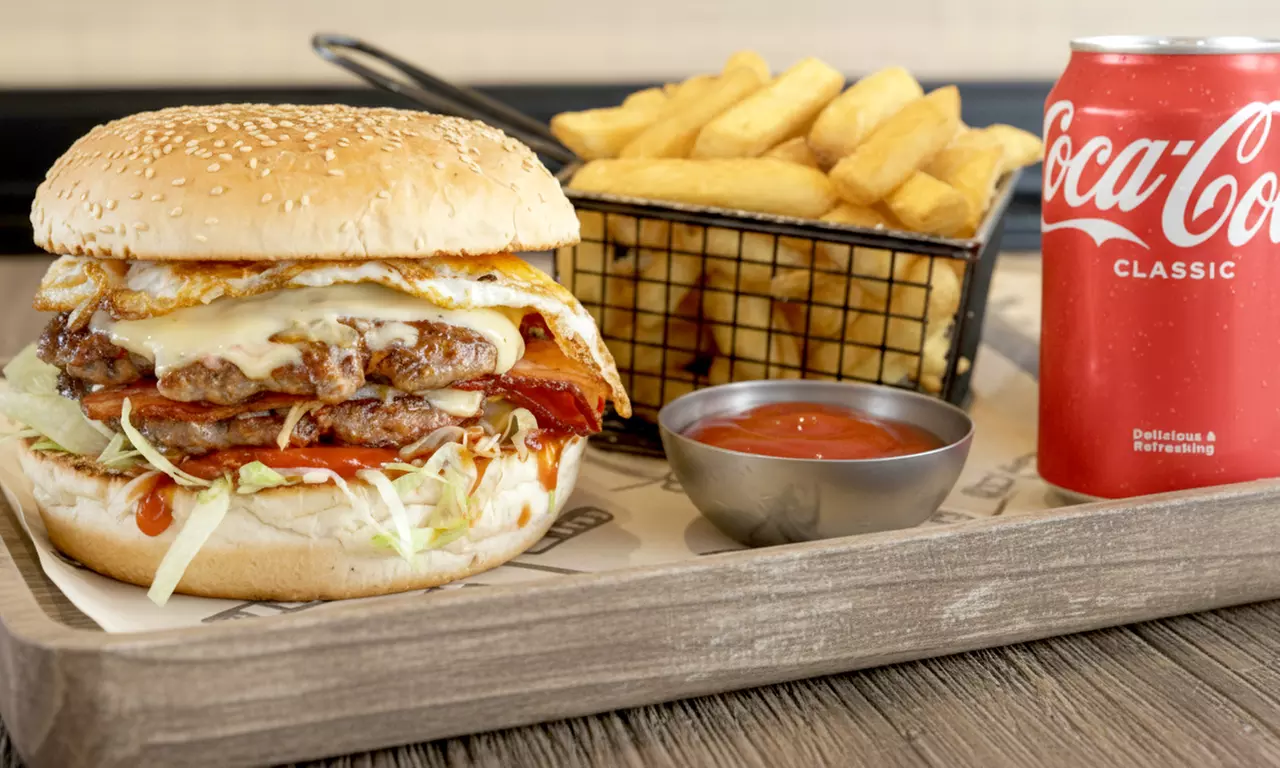 Classic Burger Meal with Fries and Drink for One, Two, or Four People