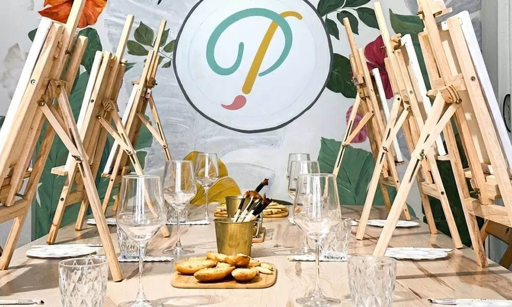 Taller de pintura de 2 horas con bebida y tentempié para 1, 2 o 4 pax