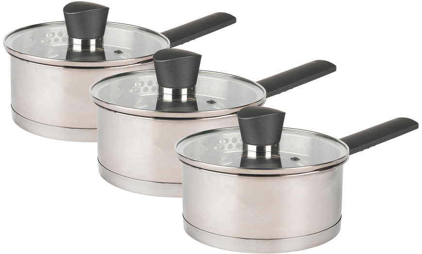 Image 1: Russell Hobbs Excellence Collection Saucepans