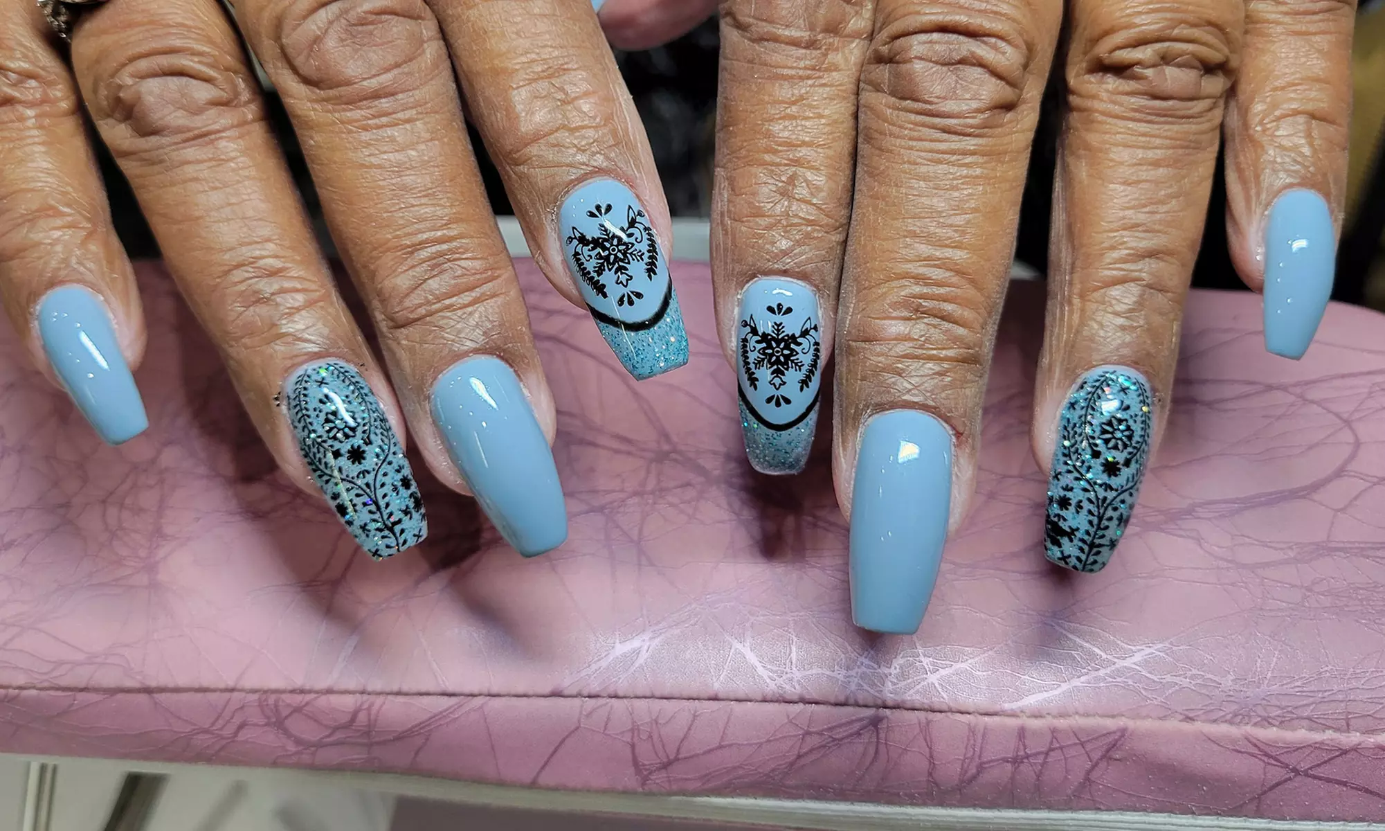 Gel Mani, Exfoliating Gel Pedi, or Hard Gel Enhancements