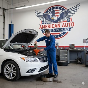 Semi‑Synthetic Oil Change + 21‑Point Safety Check - American Auto Sales & Repairs