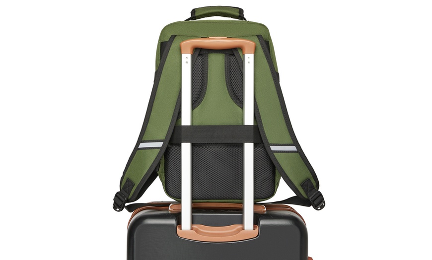 Image 7: Mochila de viaje tamaño cabina con espacio para portátil