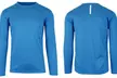 Men's Long Sleeve Moisture Wicking Crew Neck Tagless Performance Tee - Second Medium