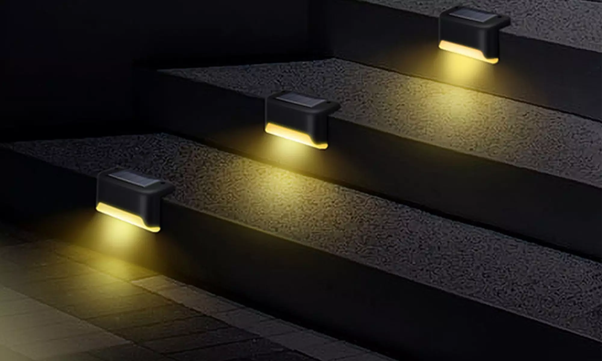 Solar Deck Lights Waterproof Led Solar Lamp for Outdoor Stairs Step Fences