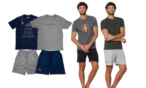 Completo da uomo Kappa, con T-shirt e bermuda Completo da uomo Kappa, con T-shirt e bermuda