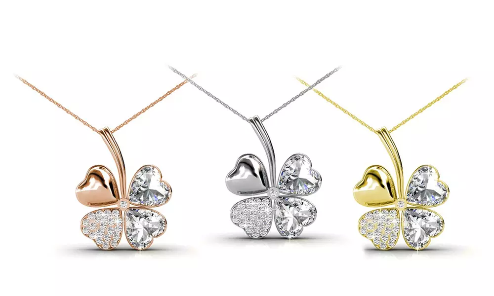 1, 2 ou 3 pendentifs avec trèfle à 4 feuilles