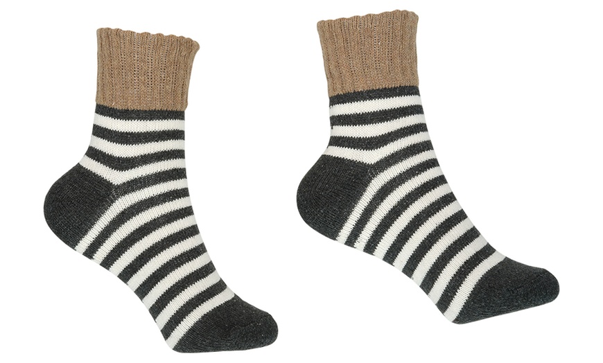 Image 4: 1 ou 2 lots de 5 paires de chaussettes thermiques pour femmes