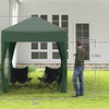 Image 17: Outsunny Pop-Up Gazebo 2m x 2m with Side Panels in Blue, Black, Green