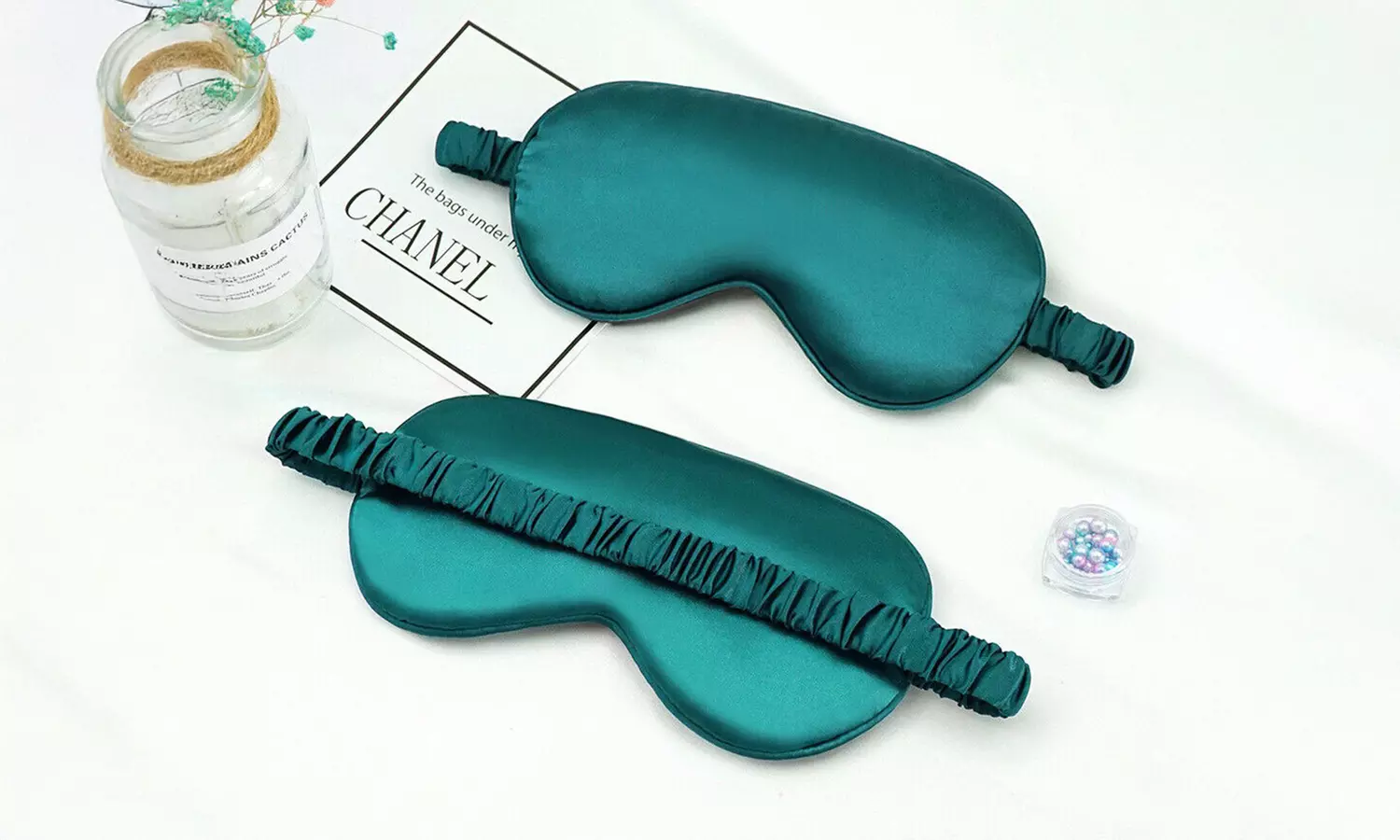 Double-sided Satin Silky travel Sleep Eye Mask Cover Padded Blindfold Smooth