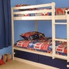 Image 1: Slide Door Storage Bunk Bed with Optional Mattresses