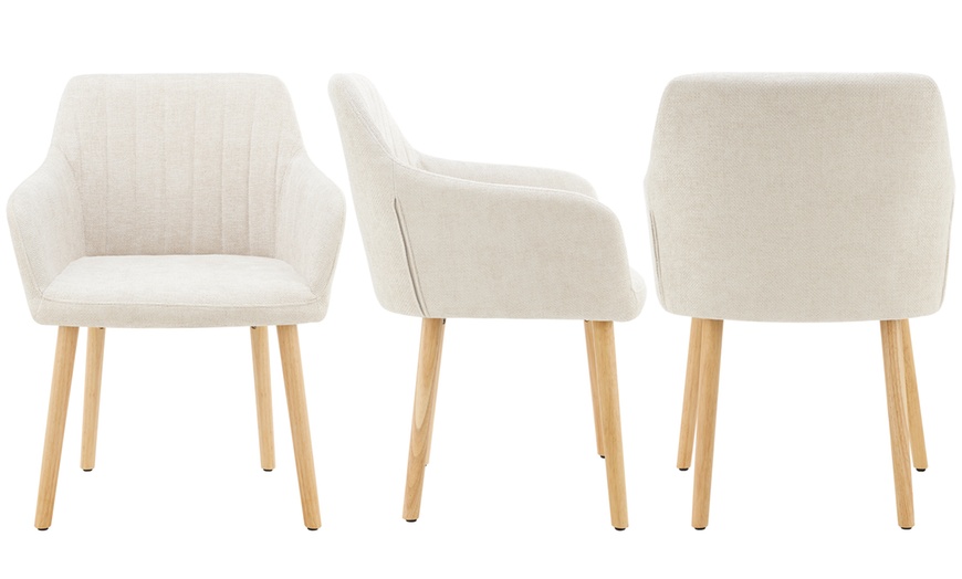 Image 2: 'Dora' eetkamerstoel met Scandinavisch ontwerp