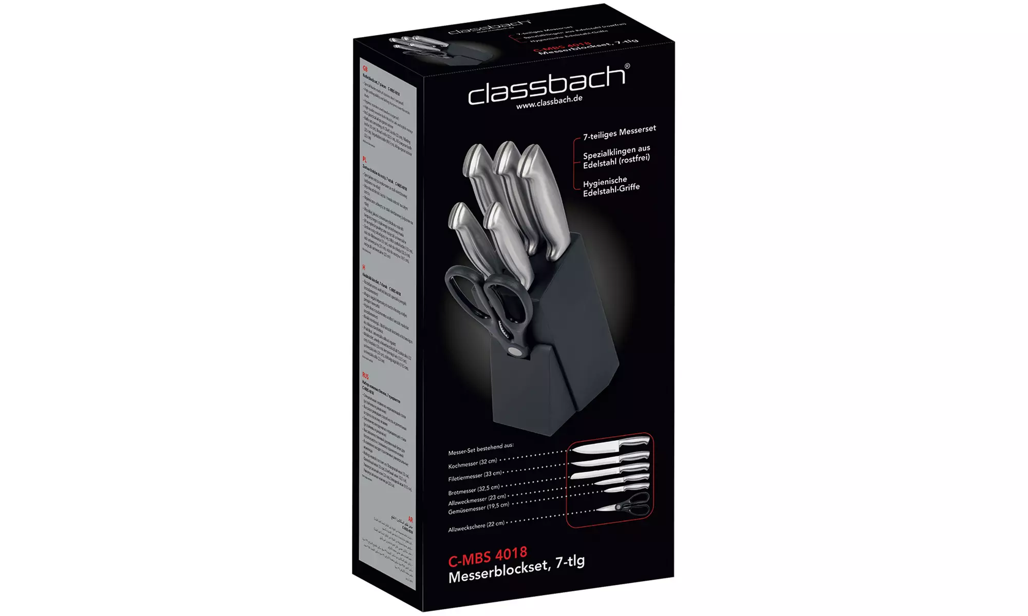 Classbach 7-teiliges Messer-Set