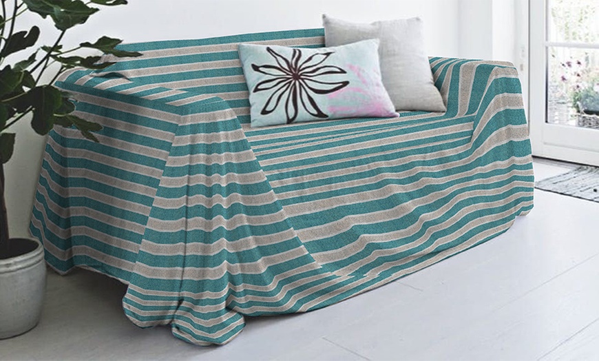 Image 29: Bankhoes en sprei van gerecycled katoen