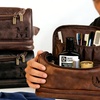 Image 6: Travel in Style With Personalized Vegan-Friendly Leather Toiletry Bag (Up to $maximum_of_discount_percentage Off)