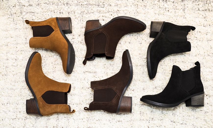 Image 14: Redfoot Suede Chelsea Boots