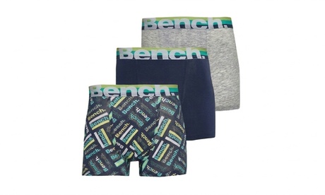 Bench Men's 3-Pack Cotton Blend Boxers: M