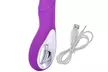 10 Speeds Vibrating Wand Dildo G Spot Vibrator Discreet Sex Toy, Rechargabe - Second Medium