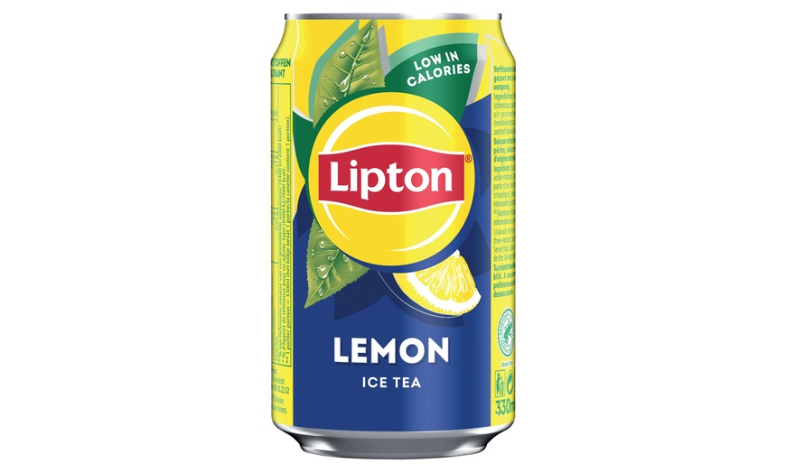 Image 4: 24 Pack Lipton Ice Tea Lemon 330ml Cans Plus Free Shipping