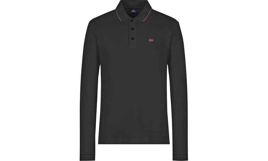 Image 5: Polo da uomo a maniche lunghe di Norway