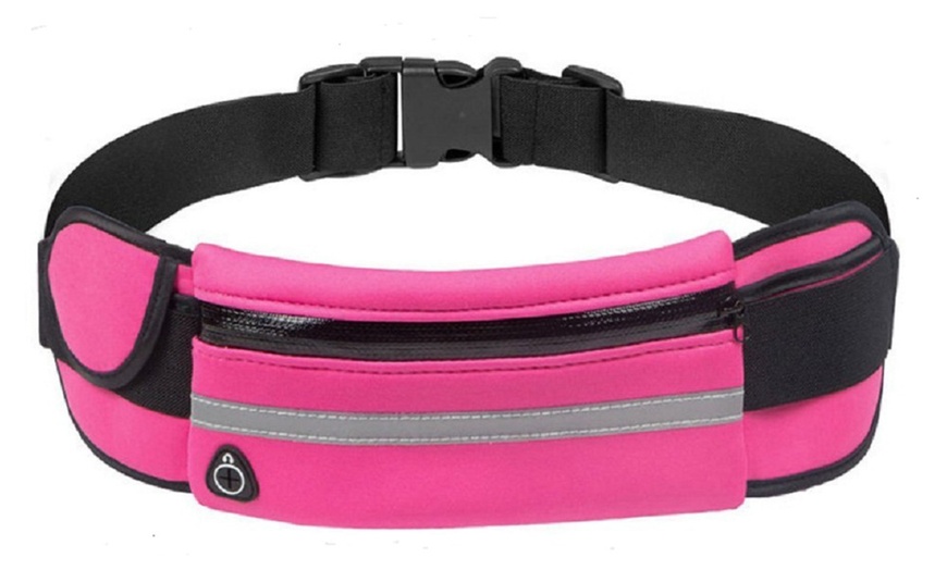 Image 11: Running Bum Bag Fanny Pack Travel Waist Money Belt Zip Hiking Pouch Wallet